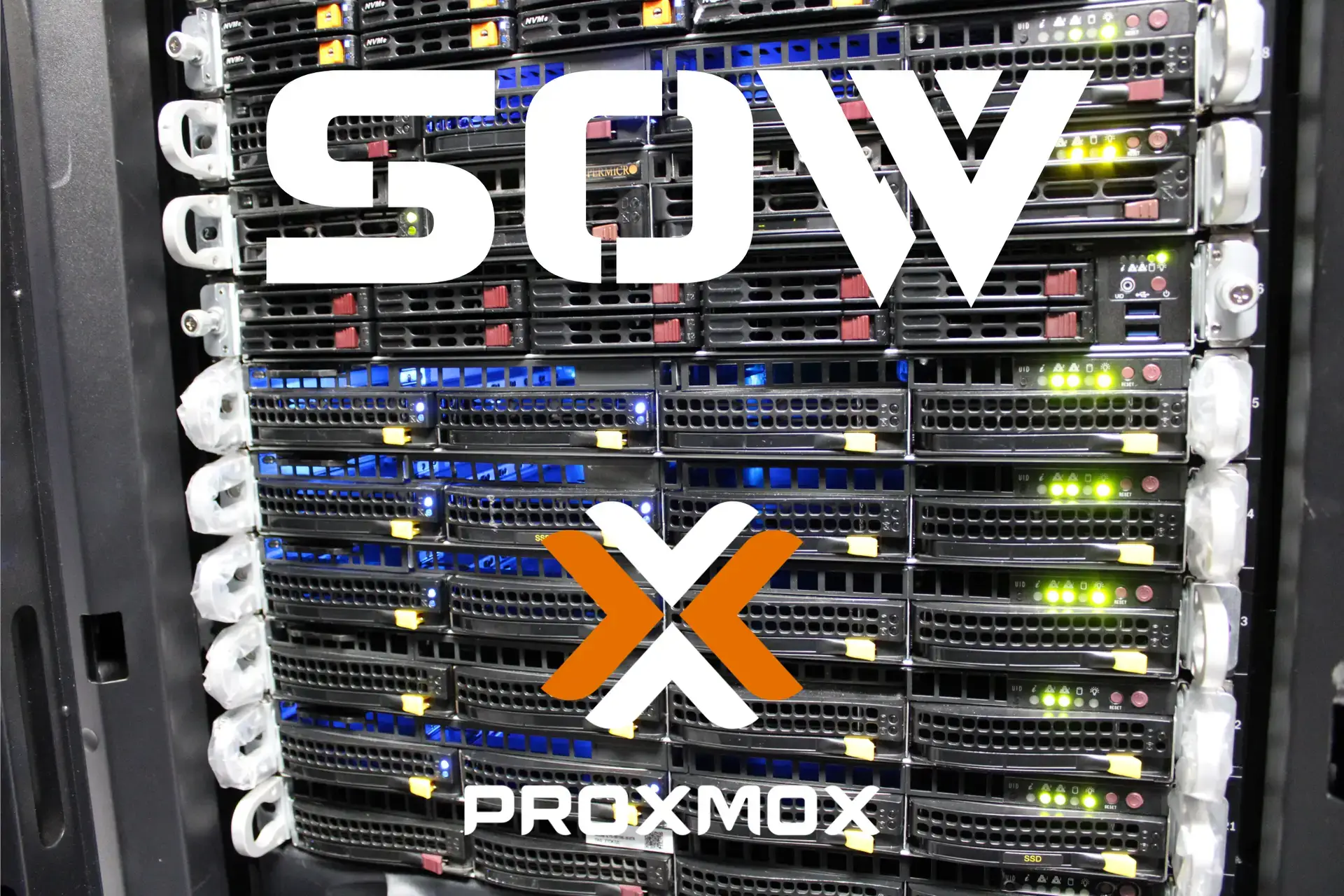 Datacenter Rack with servers