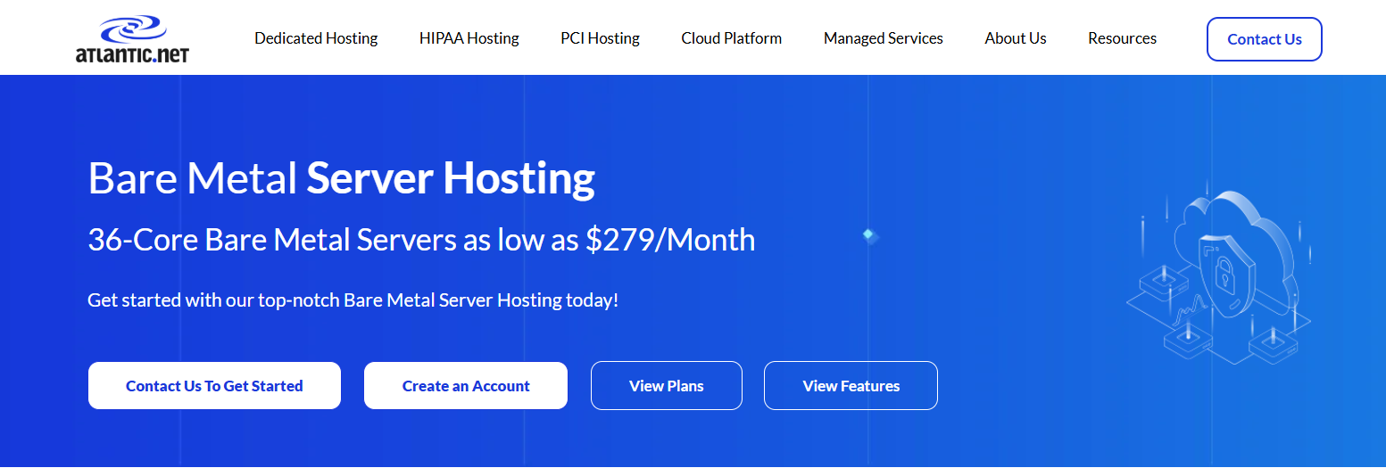 Atlantic.Net — Bare Metal & Dedicated Servers