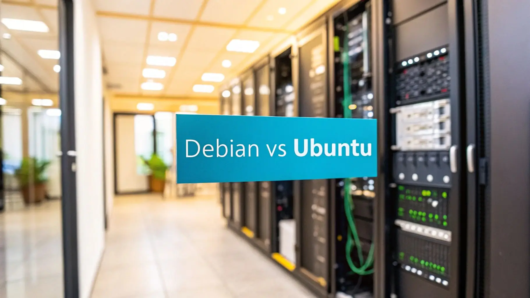 Debian Server Vs Ubuntu Server Server Room Jpg