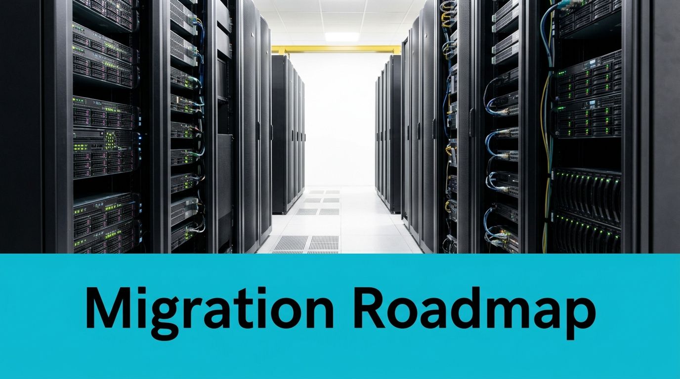 A modern data center featuring rows of bare metal server racks in a climate controlled facility.